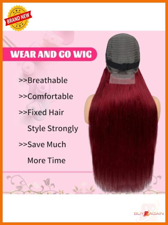 13x6 Lace Front Wig Human Hair 200% Density Pre Plucked Glueless Brazilian